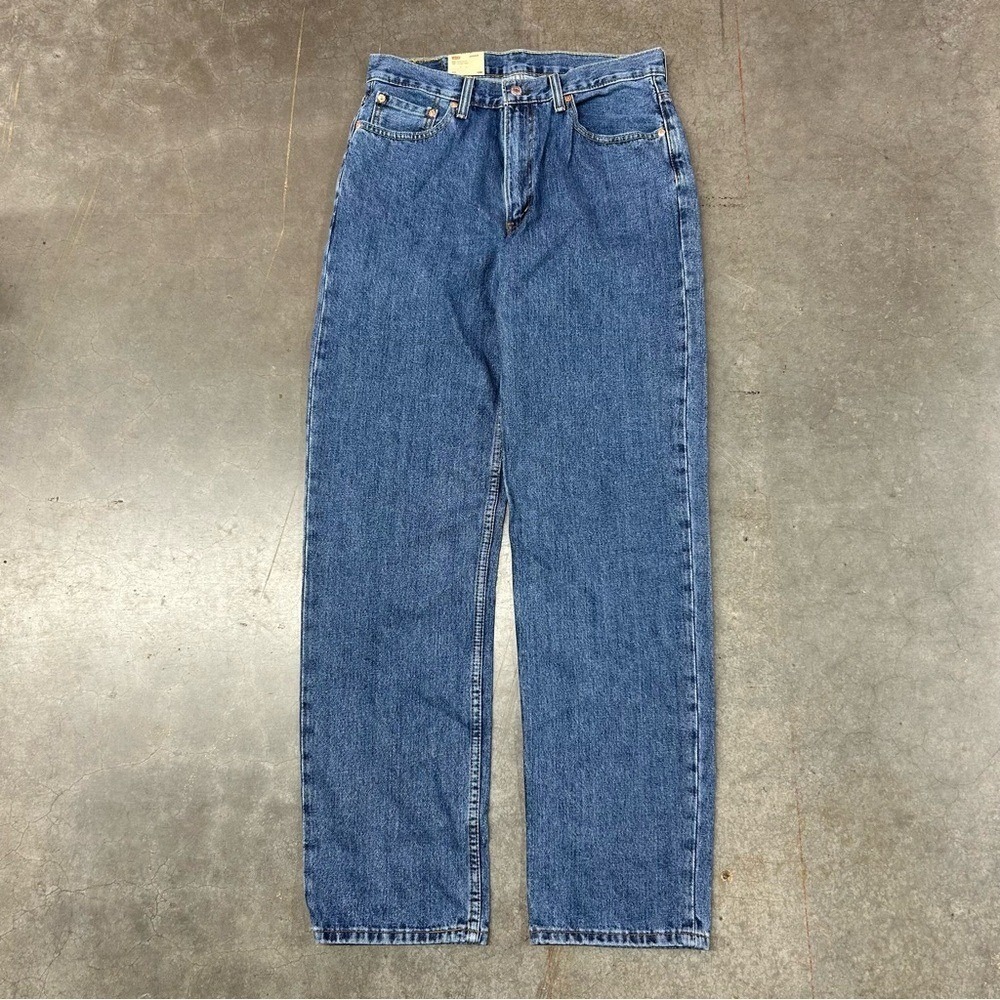 Levi's 550 Relaxed Fit Jeans Blue Denim Straight‎ Leg Men's 34x36 NWT